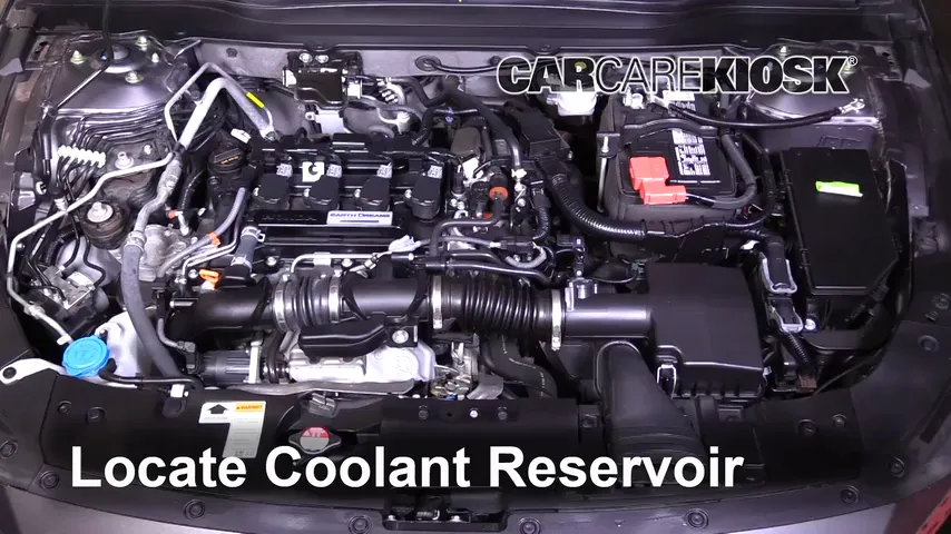 2018 Honda Accord LX 1.5L 4 Cyl. Turbo Refrigerante (anticongelante) Controlar nivel de líquido